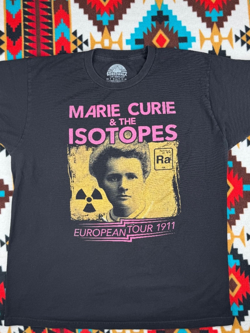 Marie Curie & The Isotopes European Tour 1911 Graphic T Shirt Large